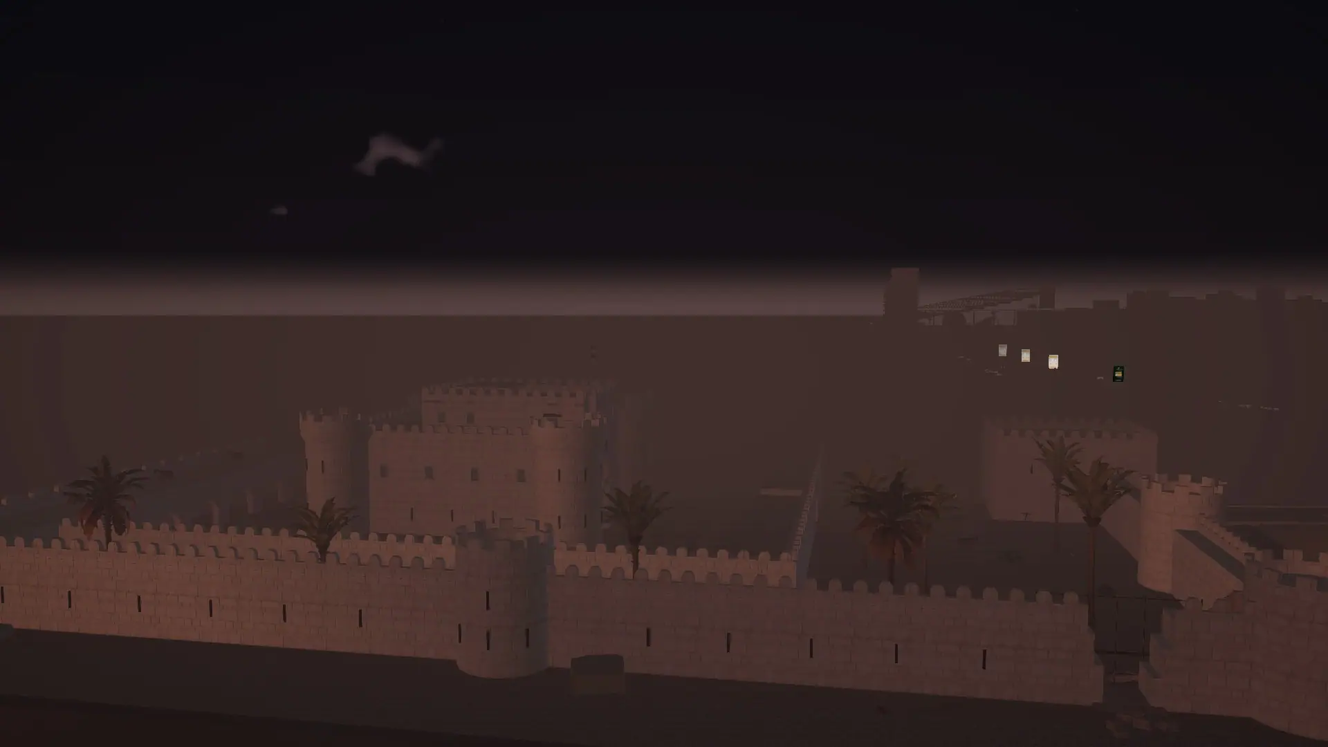 Qaitbay Citadel in the haze